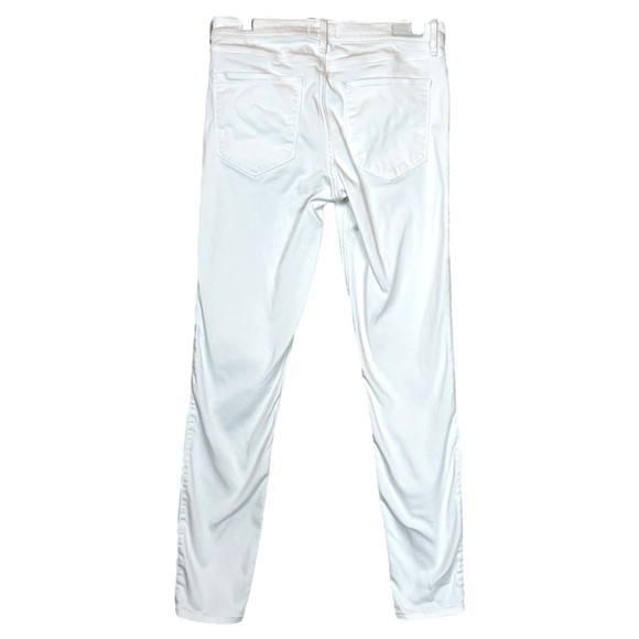 Abercrombie & Fitch Harper Low Rise Jeans Legging White Lyocell size 10 Long - Picture 6 of 8